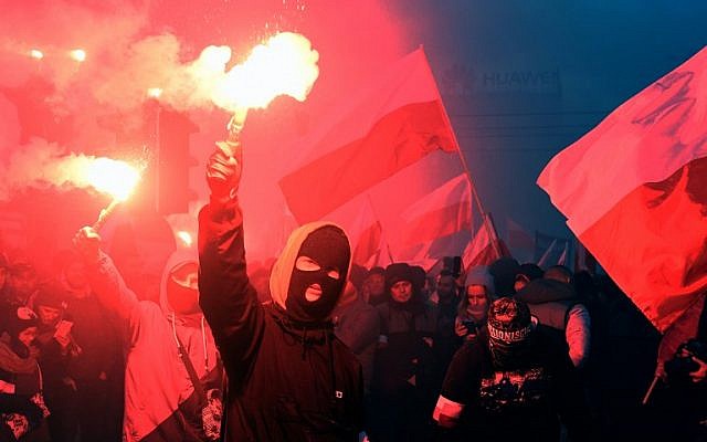 Declaring ‘White Europe’ and ‘We Want God,’ 60,000 join far-right march on Poland’s Independence Day