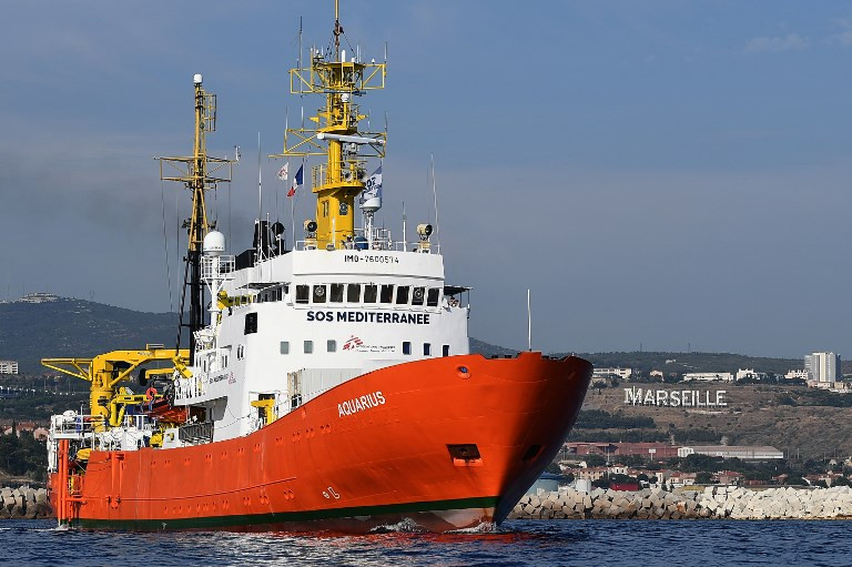 France rejects dock request from Aquarius migrant ship