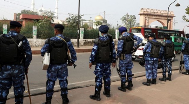 Claims of violent police officers entering the madrasah in India