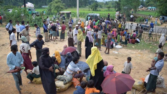 At least 123,000 Rohingya Muslims have fled Myanmar, U.N. says