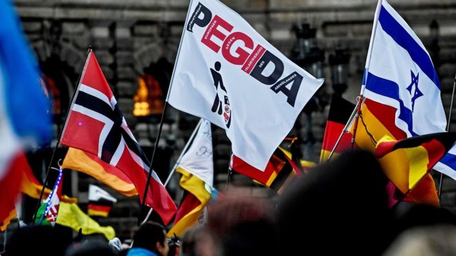 Anti-Islam Pegida likened to KKK for smearing pig’s blood at mosque site