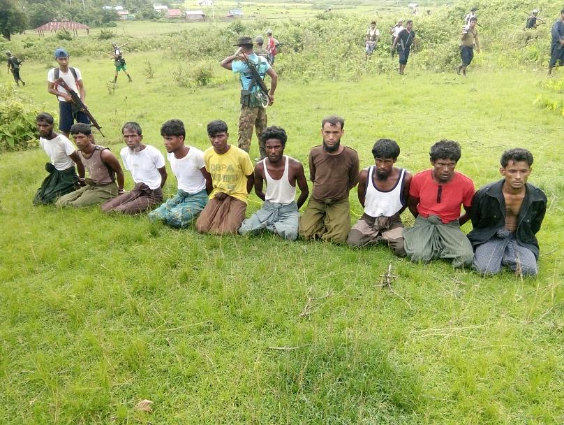 Myanmar soldiers jailed for Rohingya killings freed after less than a year