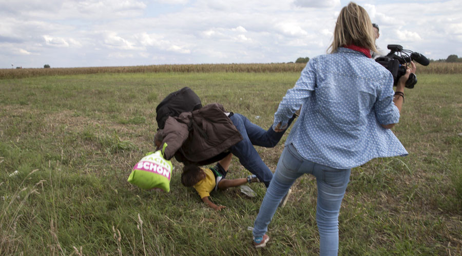 Refugee-tripping Hungarian camerawoman sentenced to probation