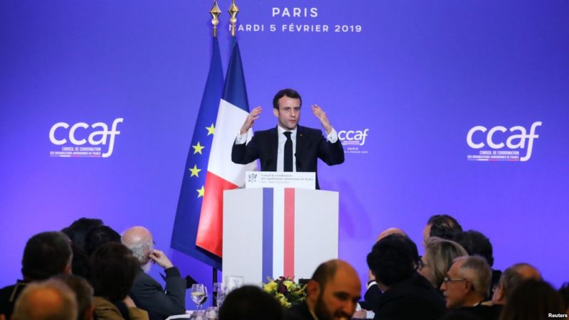 Macron will punish who reject the so-called Armenian genocide