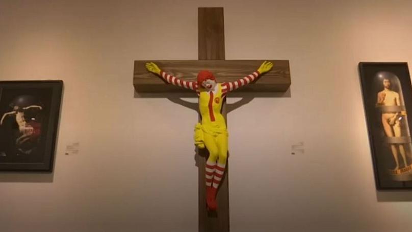 Arab Christians protest ‘McJesus’ sculpture in Israel