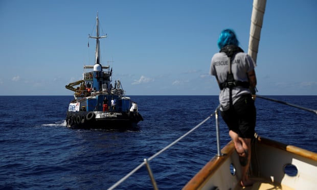 Italian charity ship defies Rome to rescue 50 off Libyan coast