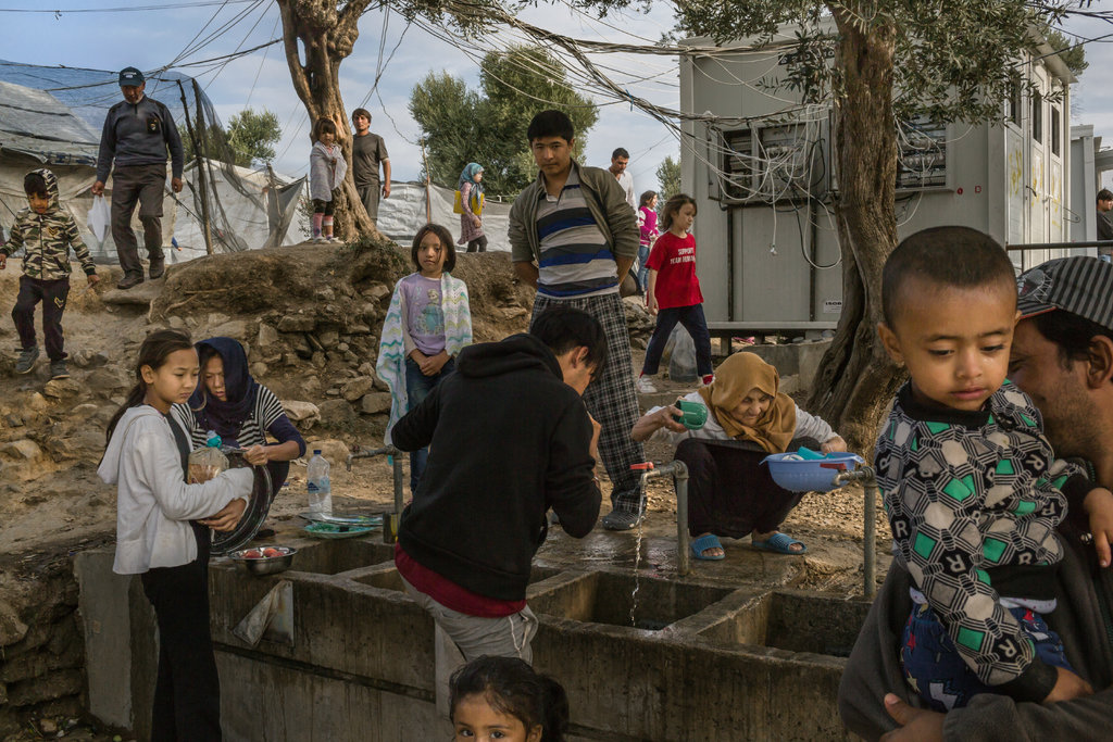 A Greek refugee camp’s epidemic of misery