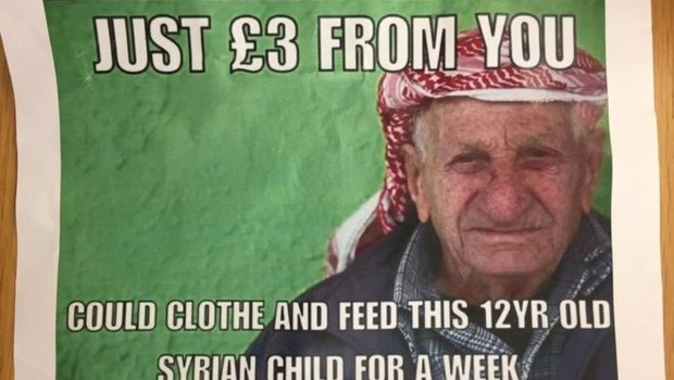 Poster mocking child refugees found in UK parliament communal kitchen, MP reveals