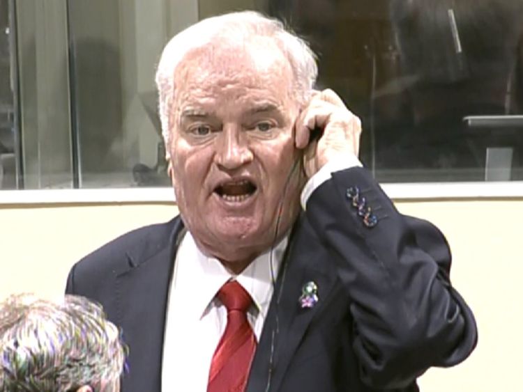 Ratko Mladić convicted of war crimes and genocide at UN tribunal
