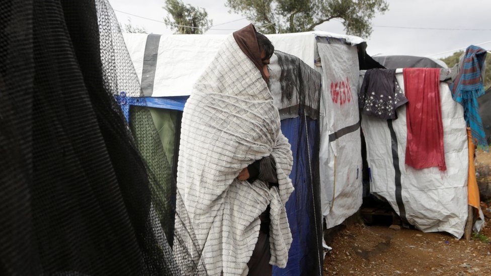 Migrant women with newborn babies sent back to live in tents in notorious Greek refugee camp